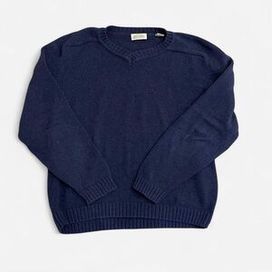 St. John's Bay Men's Navy V-Neck Sweater